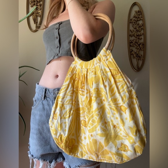 Boho Beaded Bamboo Bag - Picture 7 of 7